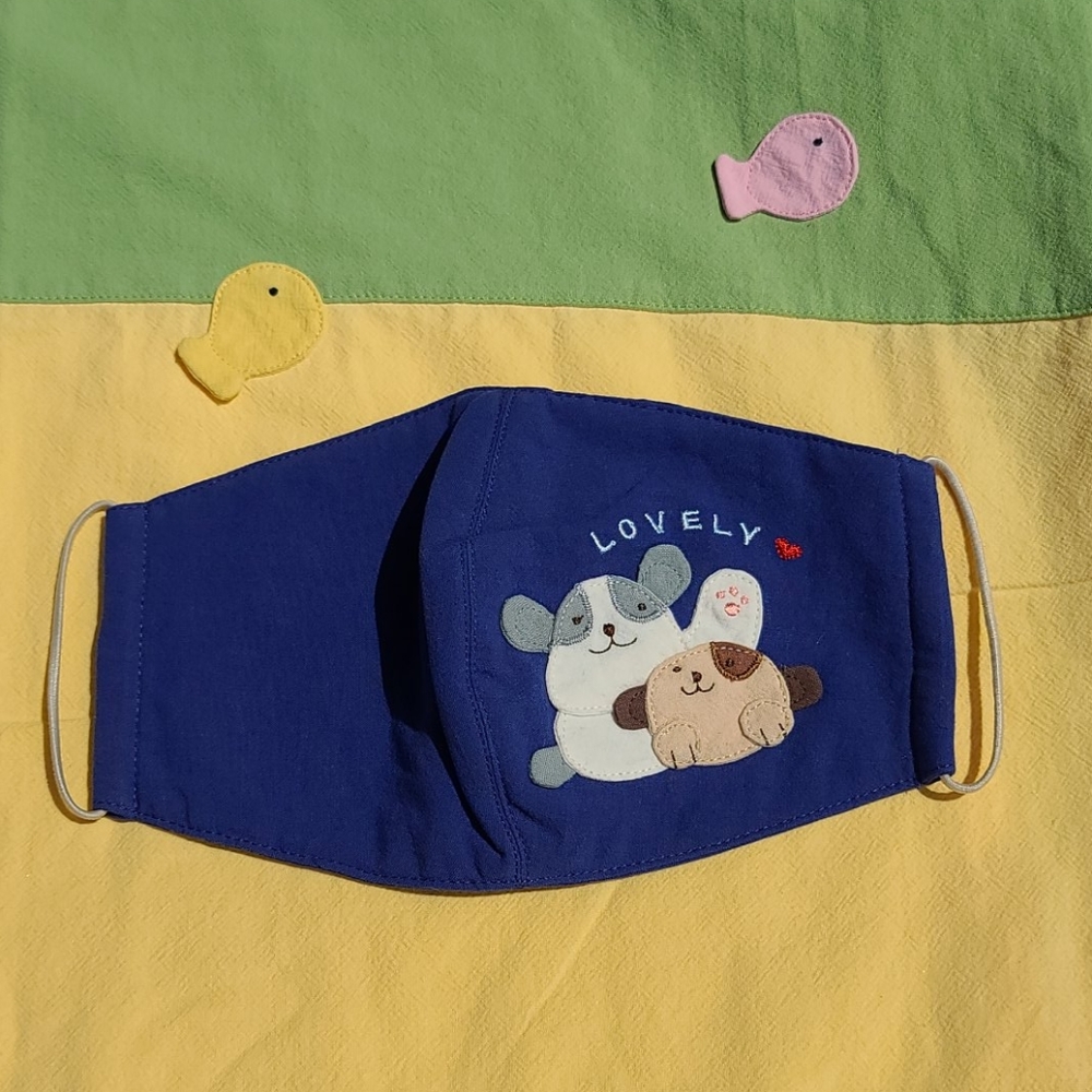 HTF 1 Blue Adult Embroidered Mask - Hikosen Cara